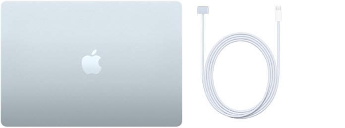15palcový MacBook Air a kabel USB-C na MagSafe 3 